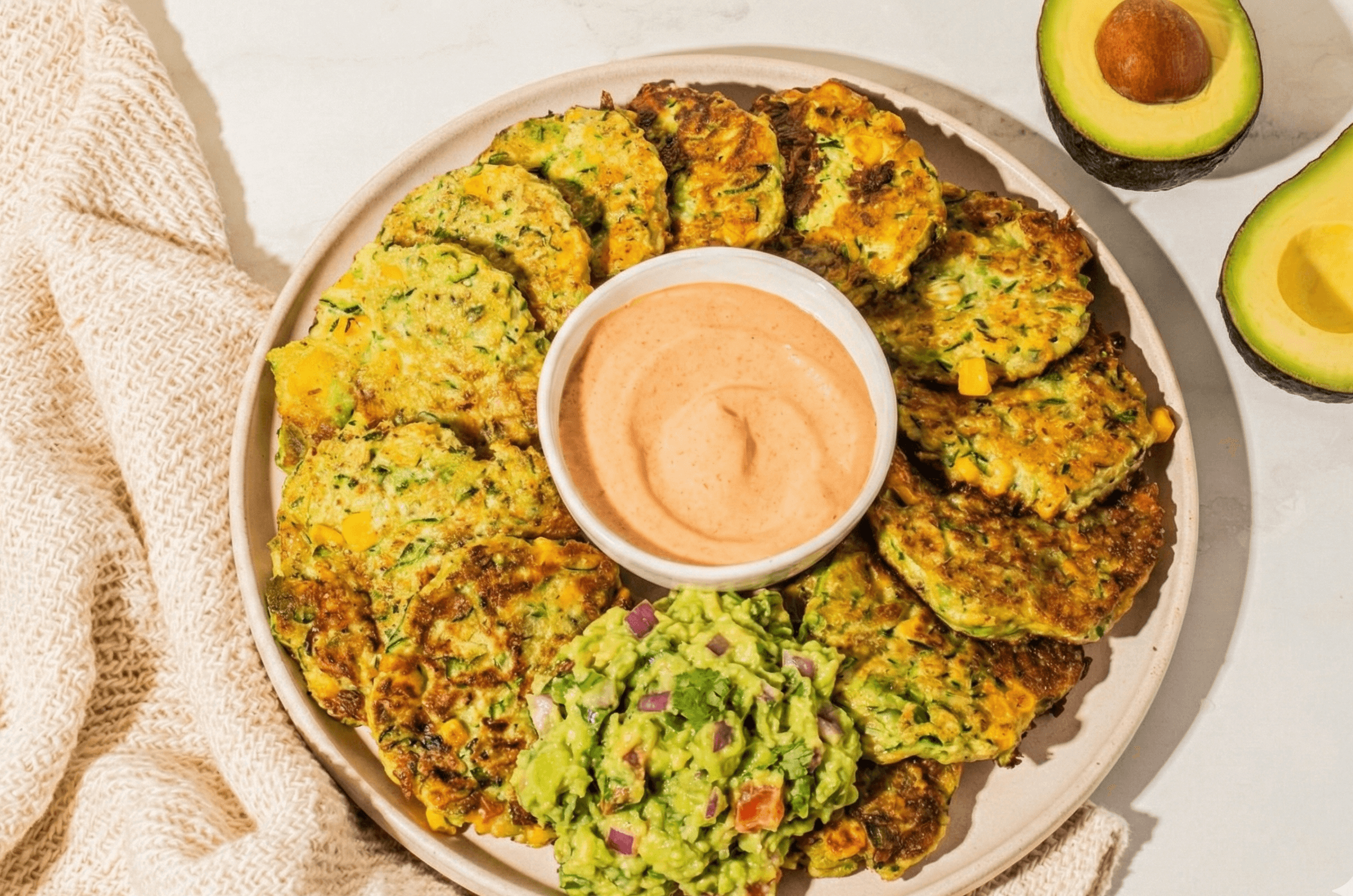 Corn & Avolay Fritters